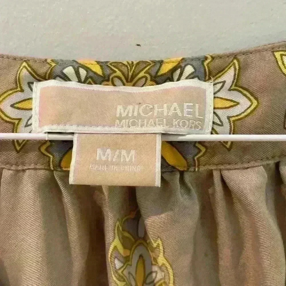 Michael Kors Womens Blouse 100 Percent Silk